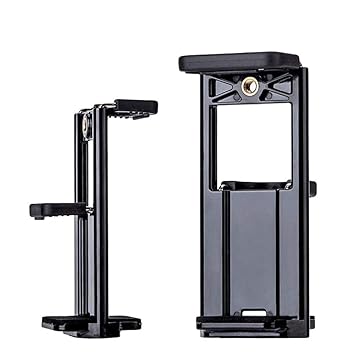 SPYKART Thread Tripod Mount Holder Clip Stand Bracket Extendable Phone Tablet Holder for iPad/Air Tablets Phone Clamp Adapter