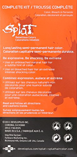 Splat | Orange Fireballs | Original Complete Hair Dye Kit #TOP6