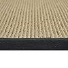 iCustomRug Zara Faux Sisal Area Rug, Stain Resistant, Beautiful Border, 4' x 6' Black #4