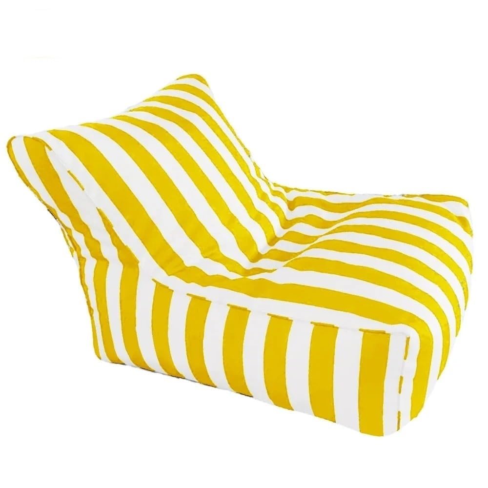 SXBCyan Floating Bean Bag for Pool (No Fillers) King Swimming Pool Floats Raft Lounger Bean Bag Cover No Filler Stripe Outdoor Beach Pouf Beanbag Sofa