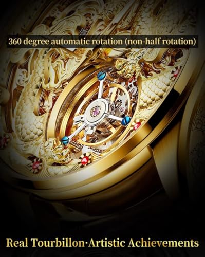 Image of OUPINKE Men's Skeleton Mechanical Watches Luxury Dress Automatic Self Winding Sapphire Crystal Waterproof Tungsten Steel Band Wrist Watches
