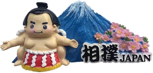 Weekino Mount Fuji Sumo Japón imán 3D resina nevera imán recuerdo viaje ciudad colección
