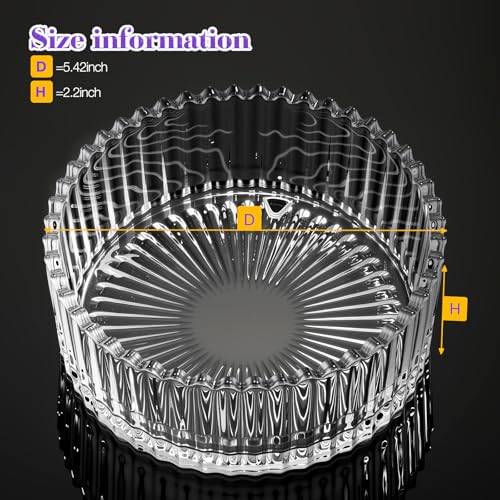 WSYUB Powder Puff and Container, Powder Container with Puff Large, Glass Container with 5.5 Inch Body Powder Puff, Glass Powder Jar