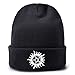 Supernatural Bonnet Tricoté Coffret Cadeau De Noël Supernatural Garder Au Chaud Bonnet en Peluche Unisexe Bonnet en Laine SPN