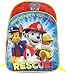 Paw Patrol Chase Rubble and Marshall Rescue Large Back Pack - 16.5" x 12.5" x 1"