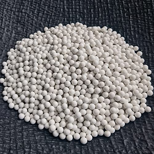 Tonmp 3 LBS 1/4" Diam Round Ceramic Beads Rock Tumbler Media Tumbling Ball Rock Tumbling Ceramic Filler Mediafor All Type Tumblers (6 mm) - Thumbnail 3
