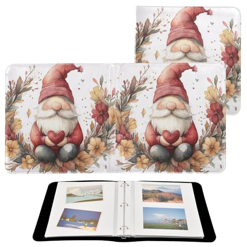 Álbum de Fotos Scrapbook DIY Adhesivo, Corazón Gnomo para San Valentín, 3 Anillos, 40 Páginas, 8x10 para Recuerdos miniatura 2