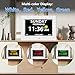 LXBYJKJ 7 Inch Digital Clock with Day and Date for Elderly Alzheimer's Clock Customizable Alarms 3 Display Modes Large Font Alarm Clock for Seniors Auto DST White