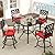 YITAHOME Patio Table w/Umbrella Hole, 32" Square Outdoor High Top Table w/Thick Tempered Glass Tabletop and E-Coating Steel Frame, All Weather Bar Height Outdoor Table for Balcony Backyard Poolside