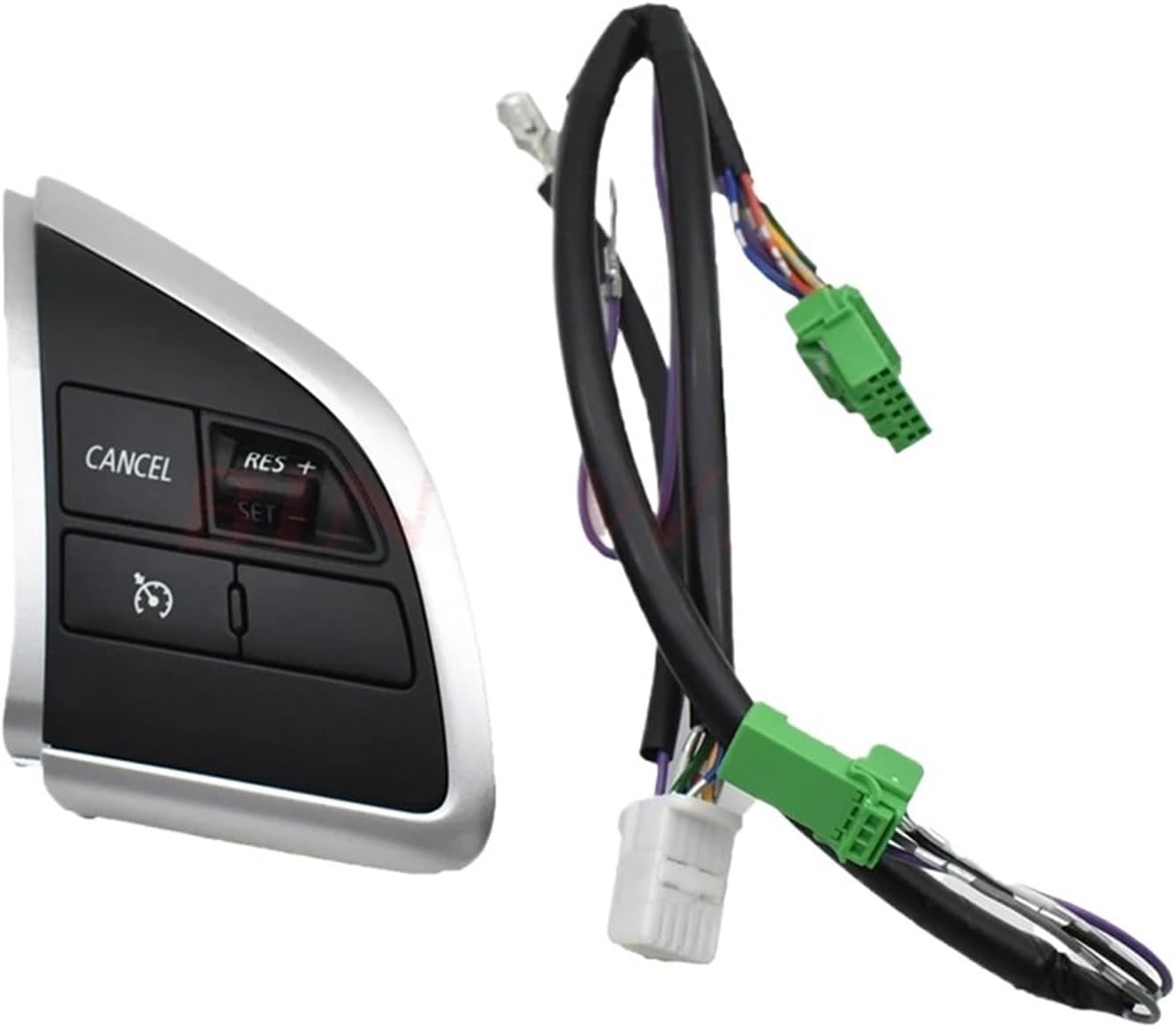 Car Button Fit for Mitsubishi L200 2015 Space Star 20113-2015 Steering Wheel Cruise Control Buttons Control Volume Button Steering Wheel Buttons(Right-Wire)