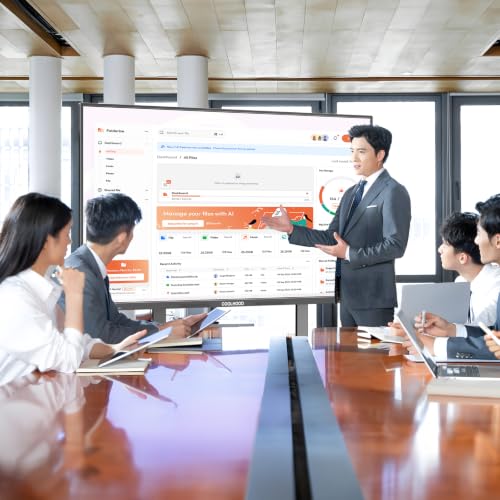 Image of COOLHOOD 75 inch Smart Board, 4K UHD Touchscreen Interactive Digital Whiteboard Display, Electronic All-in-One Computer for Classroom Office Home Business w /Open App Ecosystem (Board & Wall Mount Only)