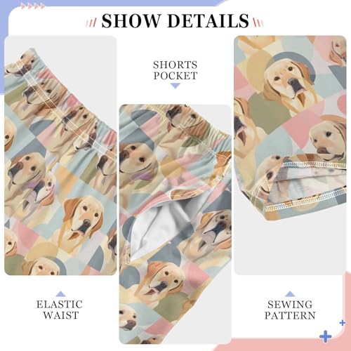 Pajama Pants Dogs Abstract Background PJ Bottoms Sleepwear Lounge Sleep Pant with Pockets4
