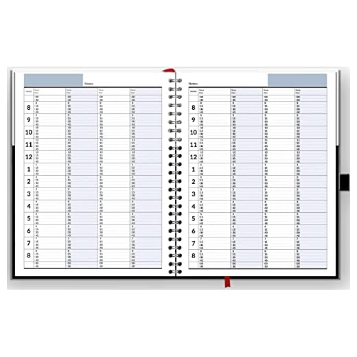 Hourly Appointment Book, Scheduling Book, Daily Schedule Planner with 15 Minutes Increments, Business Appointment Book for Multiple Schedules, Business Planner, Updated, 2 Years, Large, HARDCOVER