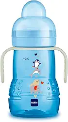 Copo MAM Trainer Night 220ml - Azul