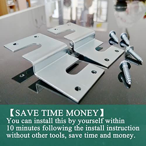 MK01 Splendide RV Washer Dryer or Combo Mounting Brackets Kit for Westland LG Clothes Washing Machine,Prevent Applications Shifting, Included 2 Brackets 4 Screws and Instruction