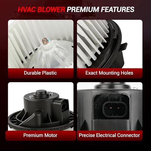 Image of AC Heater Blower Motor 22741027 Compatible with 2007 2008 2009 2010 2011 2012 2013 2014 Chevy Tahoe Silverado Avalanche Suburban GMC Yukon Sierra Escalade Replace# 700164,1581683