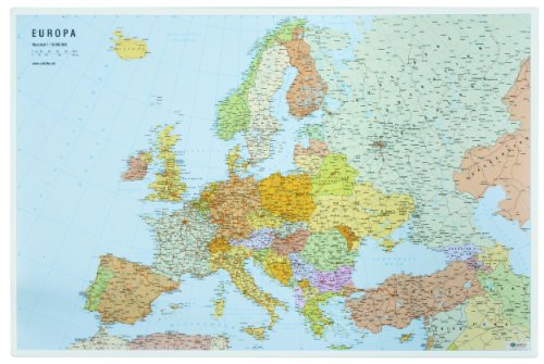 Kangaro K-0014W501 Sous-Main Antidérapant Carte Du Monde 38 X 58 Cm