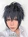 Happylifehere Japanese Game Short Layered Cosplay Costume Wig (Blue, Gray and Black Mixed)