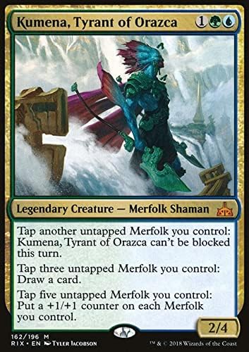MTG Magic: The Gathering - Kumena, Tyrant of Orazca (162) Rivals of Ixalan Rix