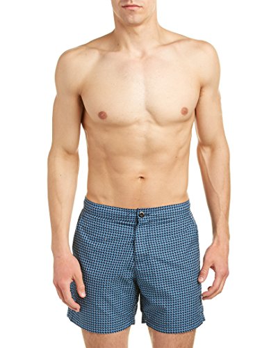 Ben Sherman Retro Geo Mens Swim Shorts Blue LG