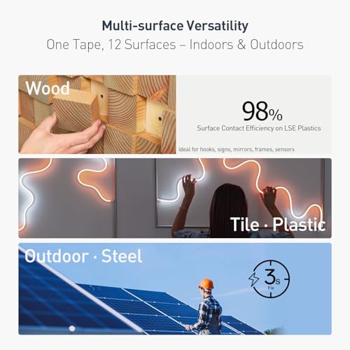 Image of Double Sided Tape Gray Foam Tape Heavy Duty 3 /4 inch x 18Ft Made of 3M Mounting Tape Joining Foam Strips for Banners Posters Alarms Window Shades Trims and Other Home Office or Industrial Use (Pack of 2)