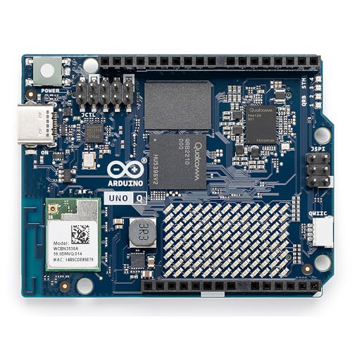 Image of Arduino UNO Q 4GB [ABX00173] - Qualcomm QRB2210 MPU & STM32U585 MCU, AI Vision & Voice Functions, IoT, Robotics, Linux‑Debian‑OS, Wi‑Fi 5, USB‑C