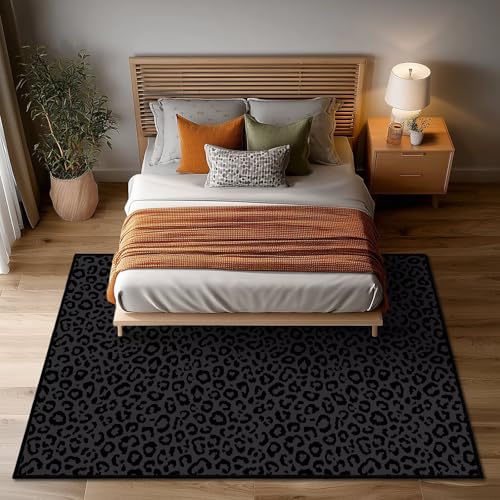 Tapete decorativo estampado leopardo 5x7 pies miniatura 3