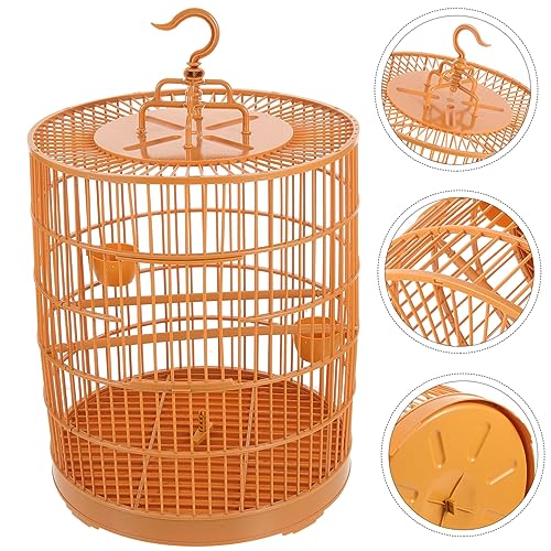Cage à oiseaux suspendue ronde plastique pour petits animaux hamsters perruches - 8