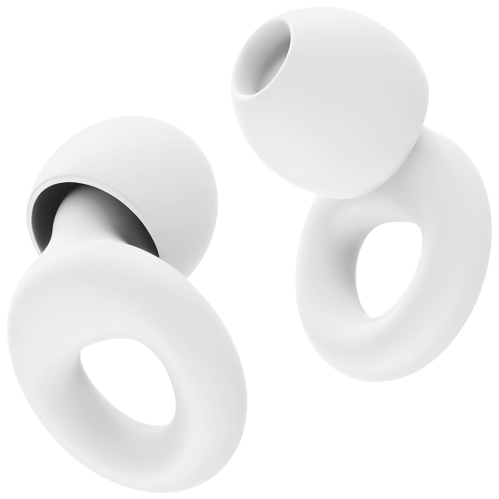 Tappi Per Le Orecchie Riutilizzabili Per Dormire E Concerti – 2 Paia Con 8 Punte In Silicone Morbido (S/M/L) – Riduzione Rumore 25-30dB – Custodia Portatile Inclusa - 4