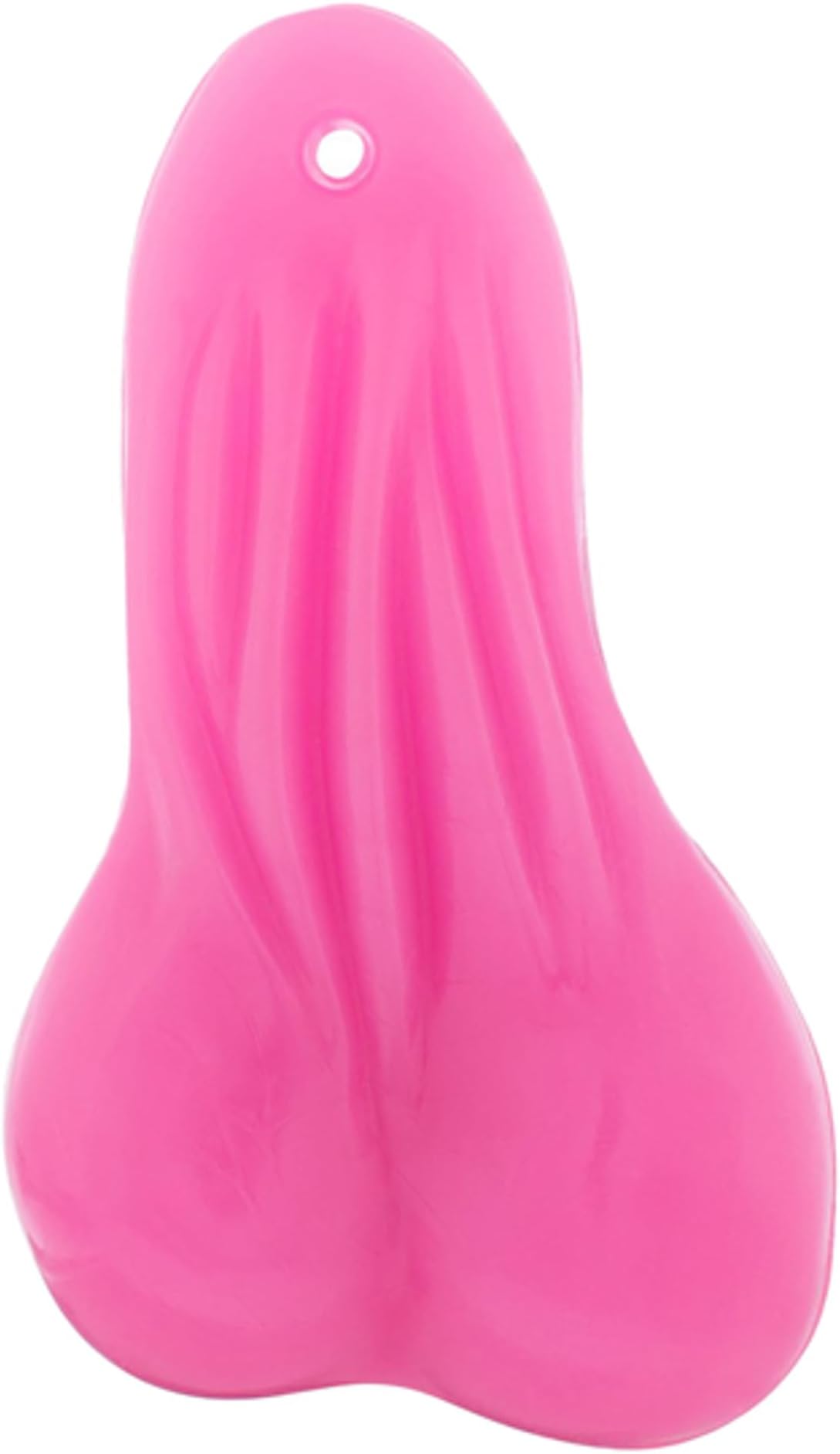 8.25 Inch Large Pink Low Hanging Rubber Bull Balls for Trailer Hitch Or Bumper