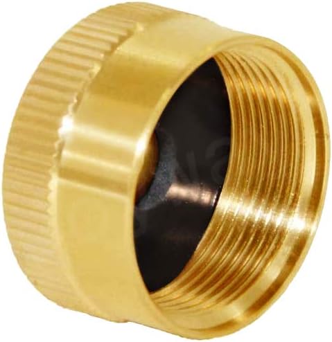 Miniatura 2 de Joywayus 6 tapas de botella de propano de latón macizo universal para todos los cilindros de tanque de gas de 1 libra sellados tapas de protección