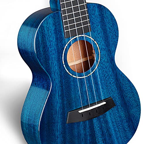 Enya Concert Ukulélé EUC-MAD Bu EQ Brillant Solide En Acajou Couleur Bleu 23″ Ukulélés Electrique Avec Pré-ampli, Enya Cordes Fluorocarbonées,Sac de Rembourrage 15mm - Les Beatles, Paul McCartney, John Lennon, RIngo Starr, George Harrison Enya Concert Ukulélé EUC-MAD Bu EQ Brillant Solide En Acajou Couleur Bleu 23" Ukulélés Electrique Avec Pré-ampli, Enya Cordes Fluorocarbonées,Sac de Rembourrage 15mm – Image 6