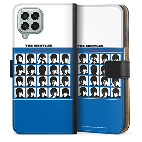 DeinDesign Etui Compatible avec Samsung Galaxy M33 5G Etui Folio Etui magnetique A Hard Day’s Night Musique The Beatles - Les Beatles, Paul McCartney, John Lennon, RIngo Starr, George Harrison DeinDesign Etui Compatible avec Samsung Galaxy M33 5G Etui Folio Etui magnetique A Hard Day's Night Musique The Beatles