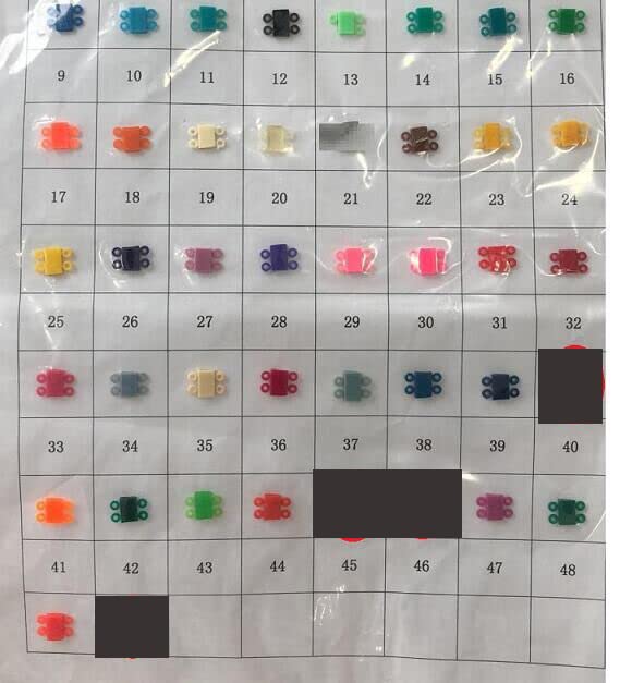 SDent 1 Pack = 10 Spools Dental Orthodontic Power Chains Rubber Elastic Short Style Color Randomly