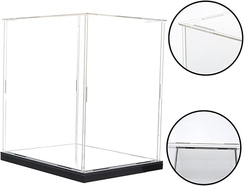 Miniatura 8 de Cabilock Caja de exhibición de acrílico transparente para figuras modelo y escaparate de ilustraciones Estuche de almacenamiento de alta claridad