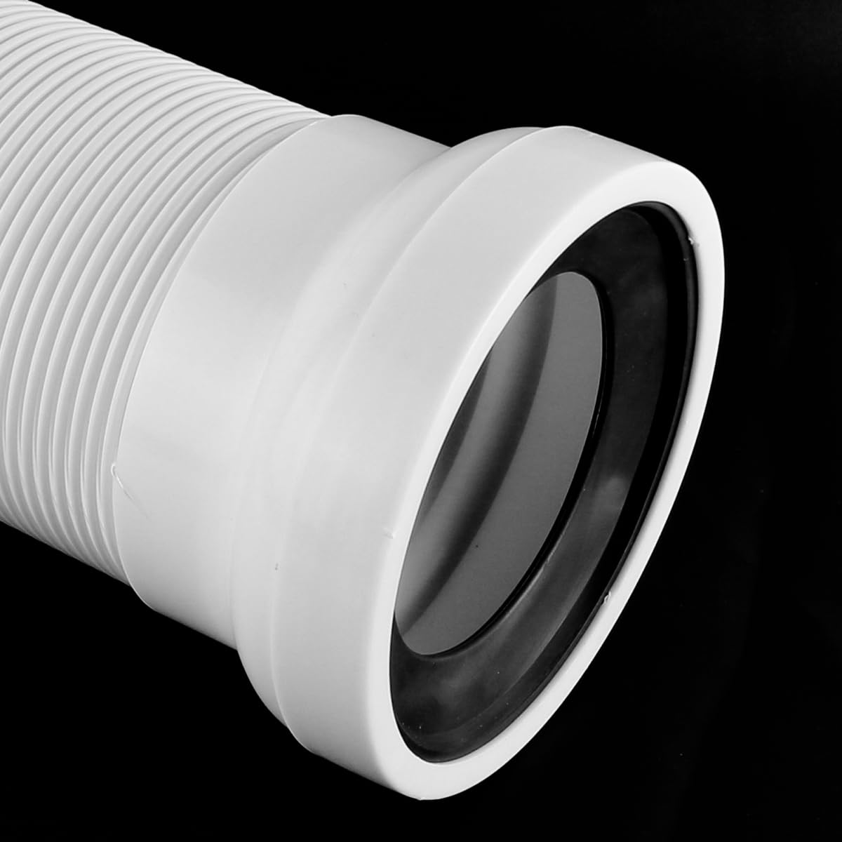 Connettore Flessibile per WC, Tubo di Scarico Universale, Lunghezza Regolabile da 250 mm a 500 mm, Antipiega, Resistente agli odori, Adatto per WC Standard.