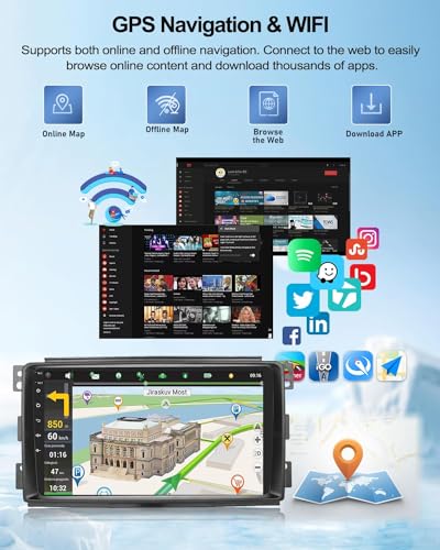 Radio de coche multimedia con Android 13 y 4G+64G para Smart Fortwo 2005-2010 3