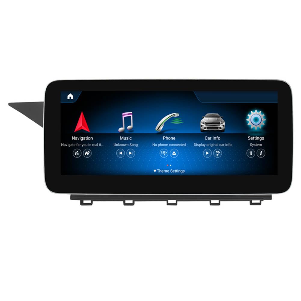 9-calowe radio samochodowe QLED Android 11 do Mercedes Benz GLK klasa X204 2008-2012 Octa Core 4+64 GB nawigacja satelitarna obsługa nawigacji GPS Bluetooth Carplay Wifi DAB