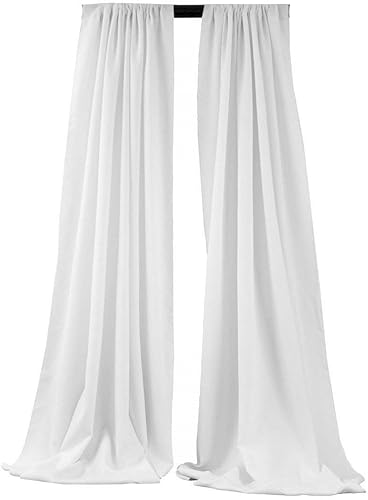 Miniatura 6 de New Creations Fabric & Foam Inc, Cortina de popelina de poliéster para telón de fondo, panel de cortina, divisor de habitación (negro, 15 pies de