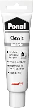 Ponal 639825"Classic" Wood Glue, White, 60 g