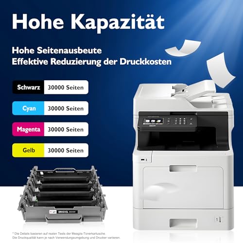 Meagiis DR421CL Trommel kompatibel für Brother D421CL DR-421CL Trommelmodul für Brother HL-L8260CDW HL-L8360CDW HL-L9310CDW HL-L9310CDWT HL-L9310CDWTT MFC-L8690CDW MFC-L8900CDW MFC-L9570CDW(4 Packung)