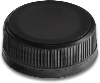 Bottle Caps Black Tamper Seal Lids 1.5" Cap for Bottle Screw 38 mm Cap Bottle Plastic Bottle Caps Juice Bottles Cap Bottle Lid Pack of 100