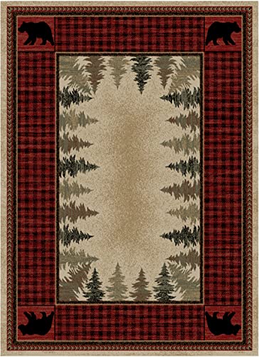 Tapete Mayberry Four Corners 7'10"x9'10" Rojo miniatura 1