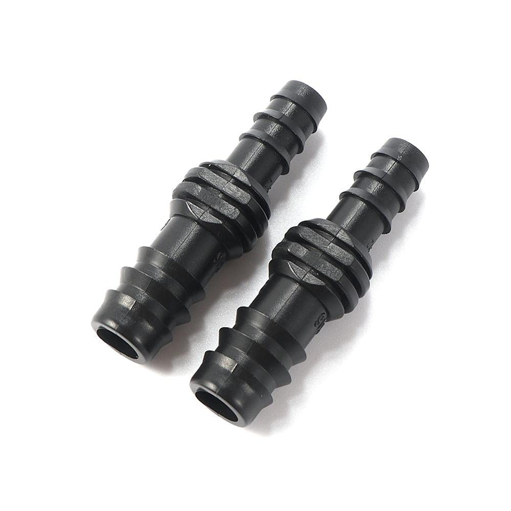 Kit de conectores conjuntos de manguera 200 PCS Plastics Barbed DN12 A DN16 Conectores reductores de tubos Jardín Irrigación de agua Manguera de agua PIE TUBO REPARACIÓN DE LOS JUNTAS DE ACOPLAMIENTO