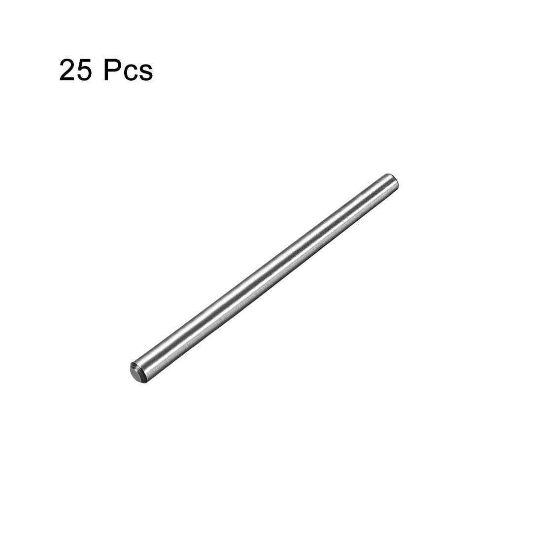 45# acciaio al carbonio GB117 60 mm lunghezza 3 mm piccolo diametro di estremità 1:50 perno conico 25 pezzi