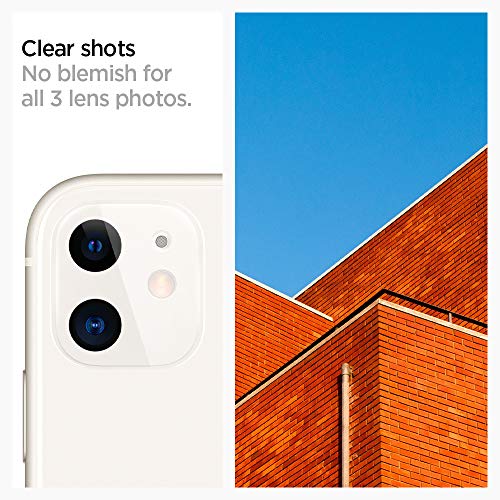 Image of Spigen Tempered Glass Camera Lens Protector White For Iphone 11-2 Pack