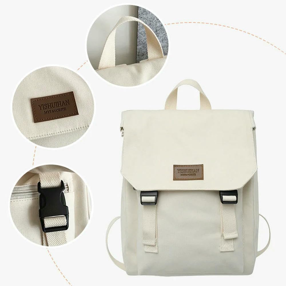 DYRBF - Mochila escolar de lona de gran capacidad para estudiantes universitarios, secundaria, estudiantes de secundaria