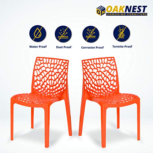 OAKNEST-Supreme-Web-Plastic-Chair-Armless-Chair-for-Dining-Room-Set-Cafe-and-Restaurents-Weight-Bearing-Upto-220kg-6-Months-Warranty-Color-Orange-Set-of-4-Piece