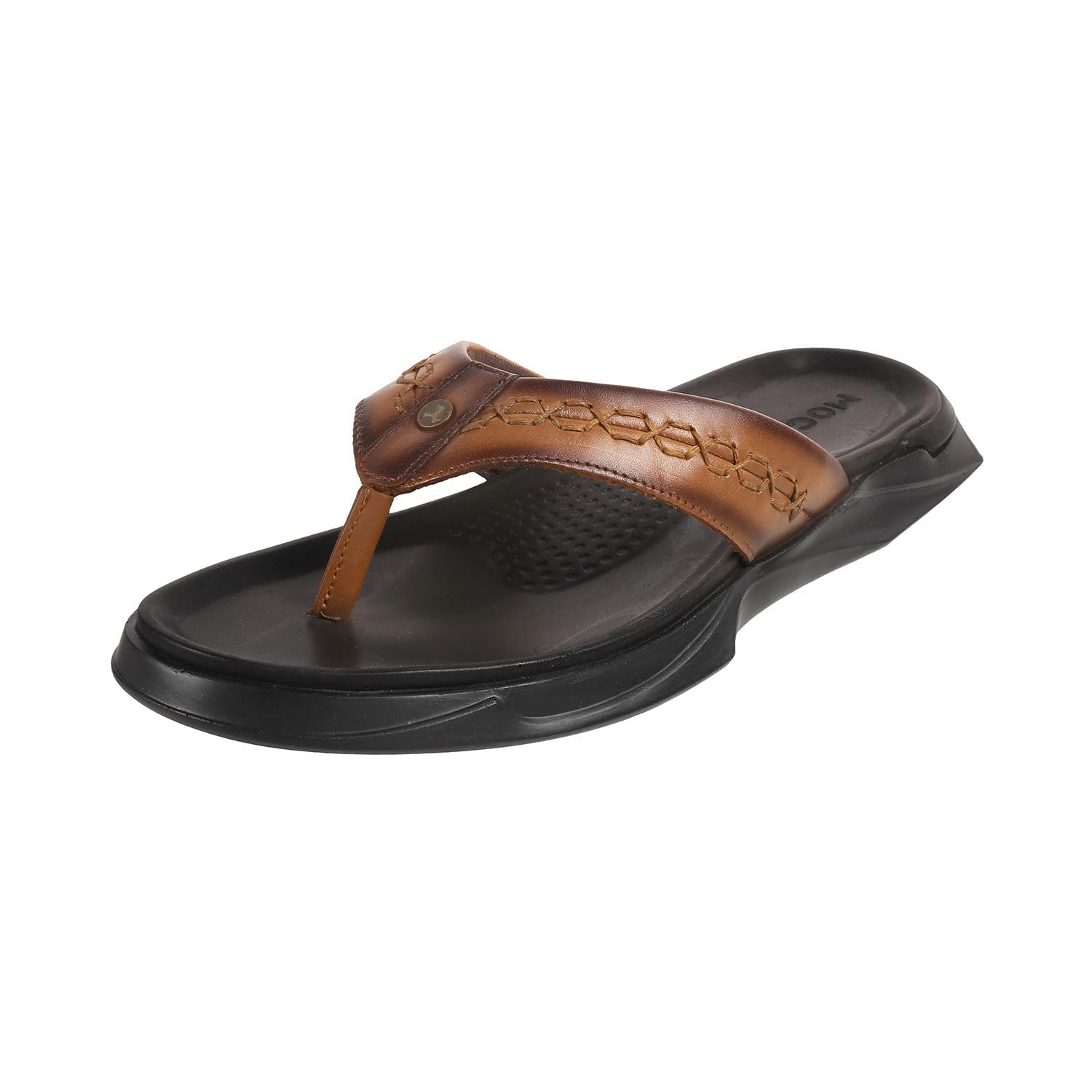 Mochi Men Tan Flat Casual/Comfort Leather Chappal UK/9 EU/43 (16-786) (B0CG3JTVB9) Amazon Price History, Amazon Price Tracker