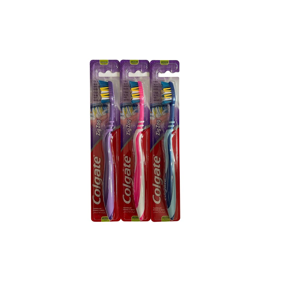 COLGATE ZIZ-ZAG TOOTHBRUSH X 3